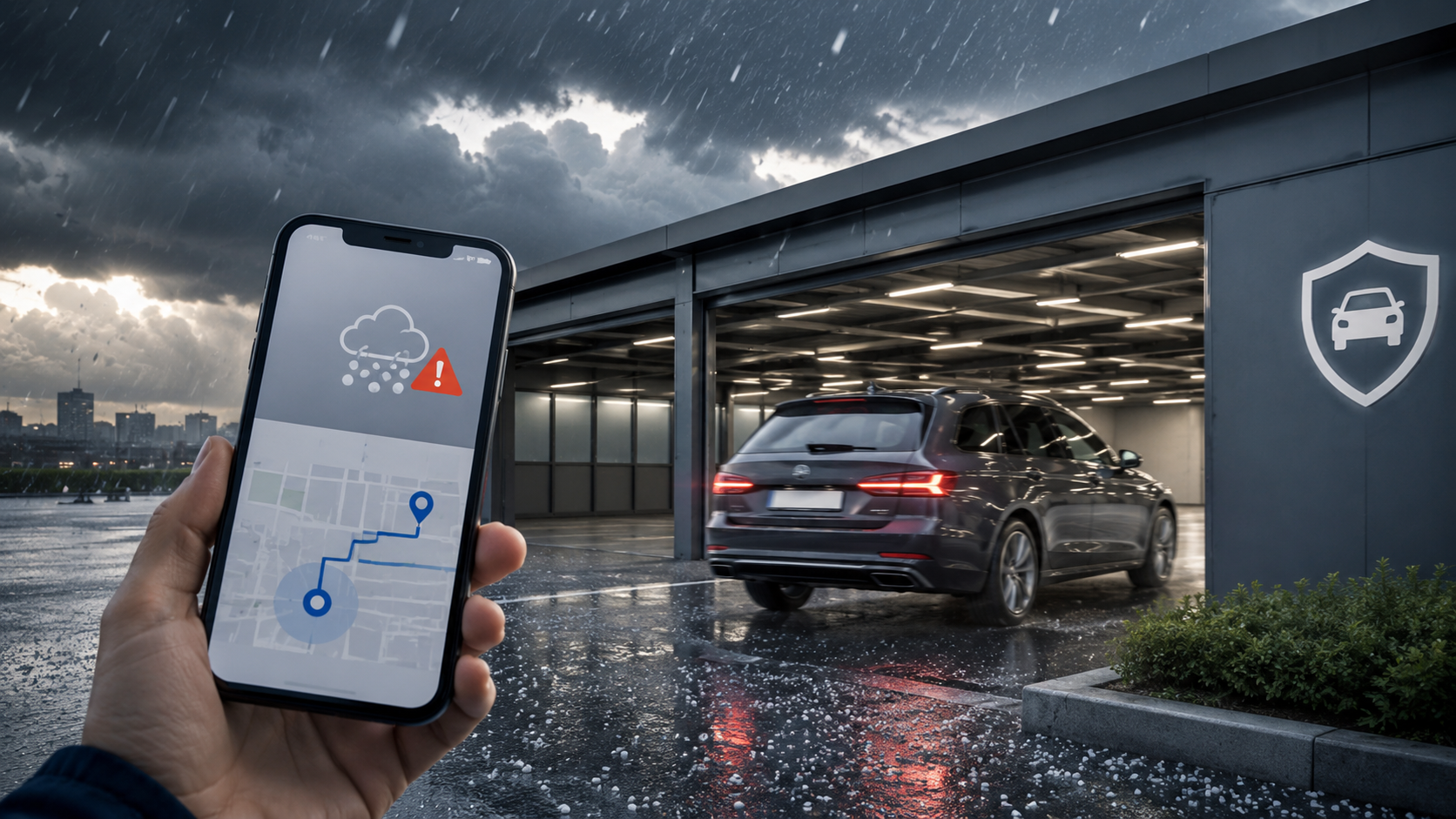 Parcheggio sicuro grandine: dove mettere l’auto prima dell’evento