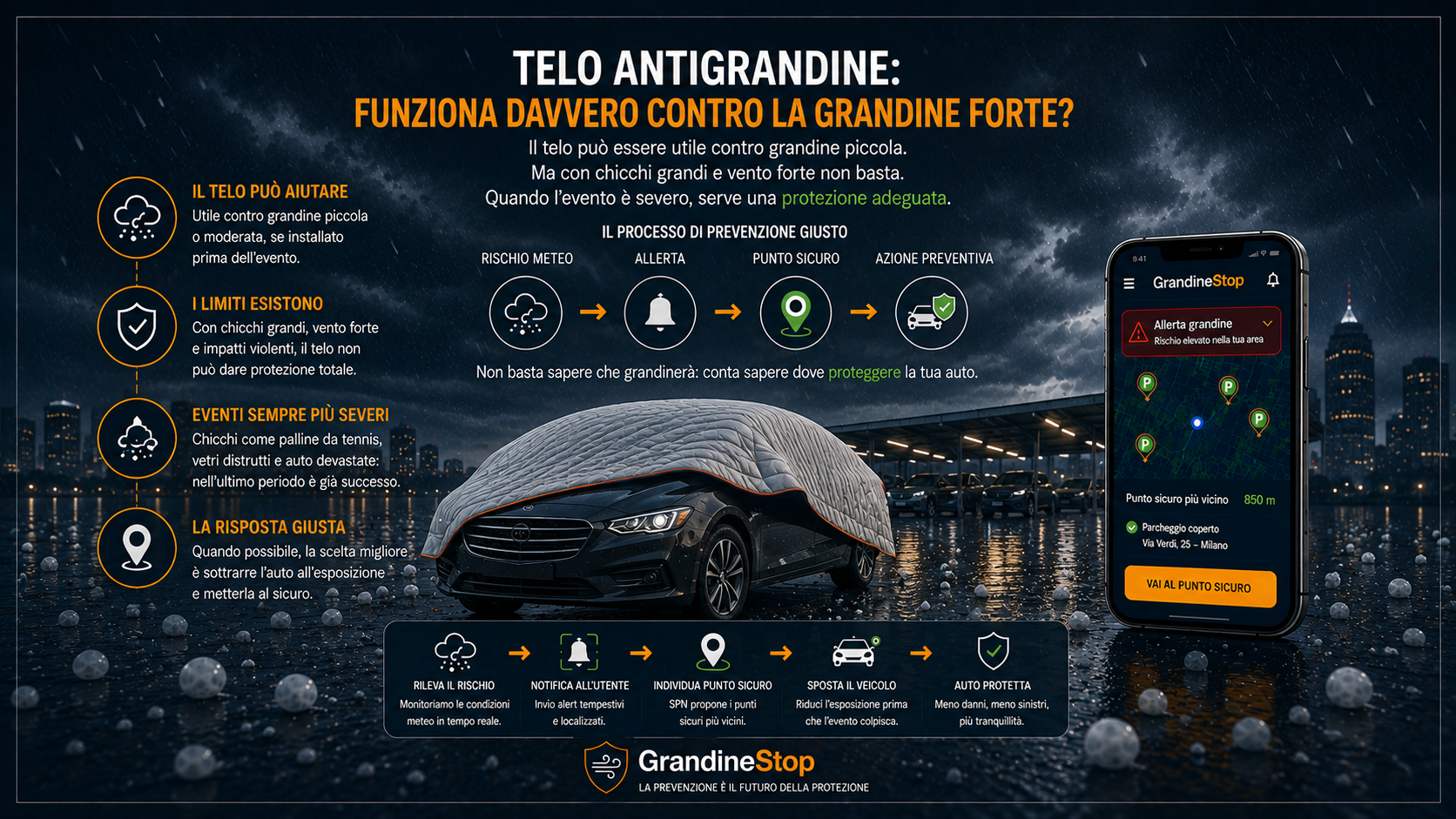 I teli antigrandine funzionano davvero? Dipende dalla grandine
