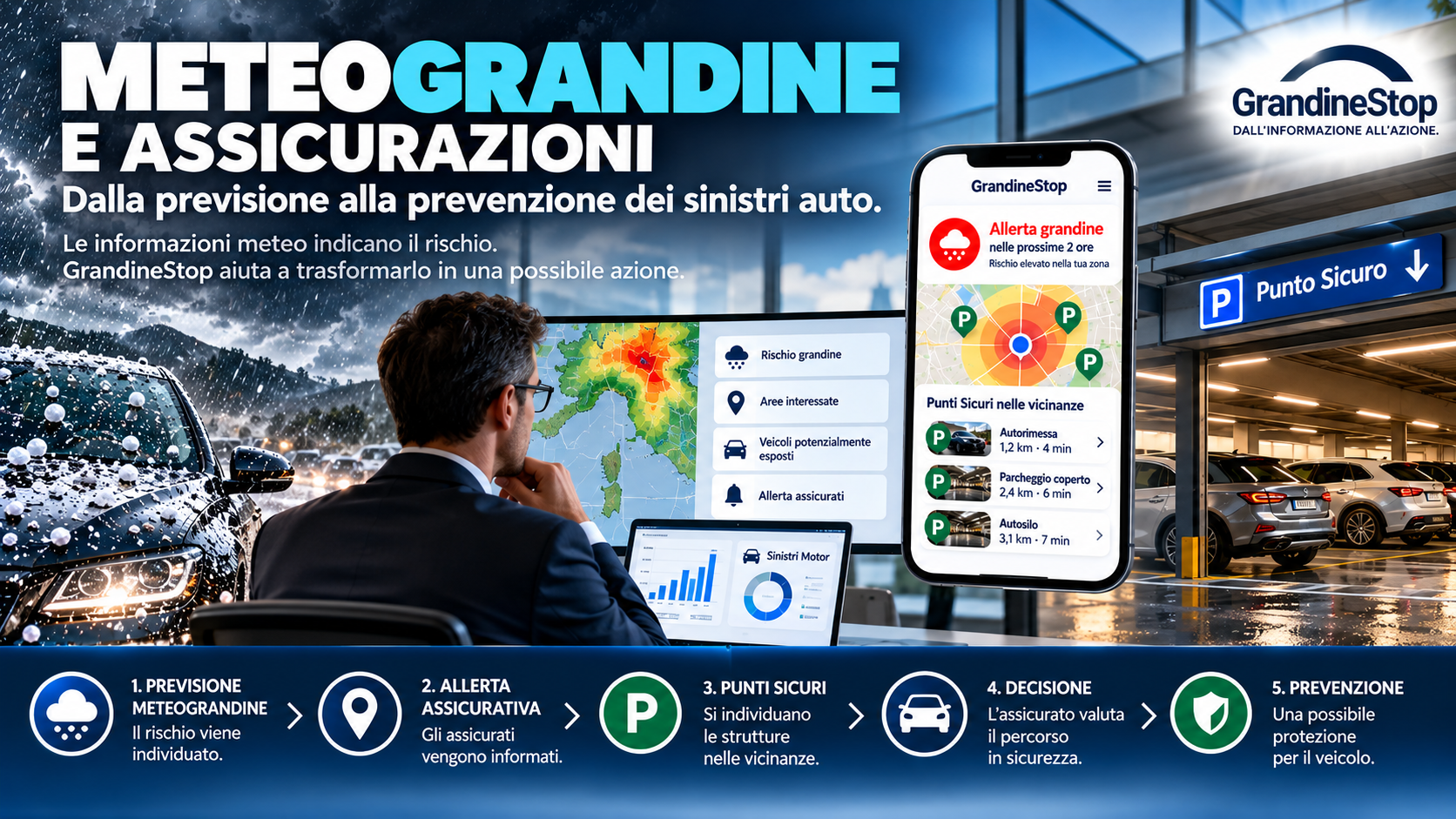 Meteograndine e assicurazioni: dalla previsione alla prevenzione dei sinistri auto